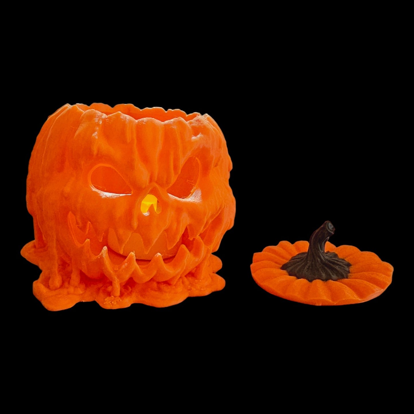 Melting Pumpkin Tealight Holder