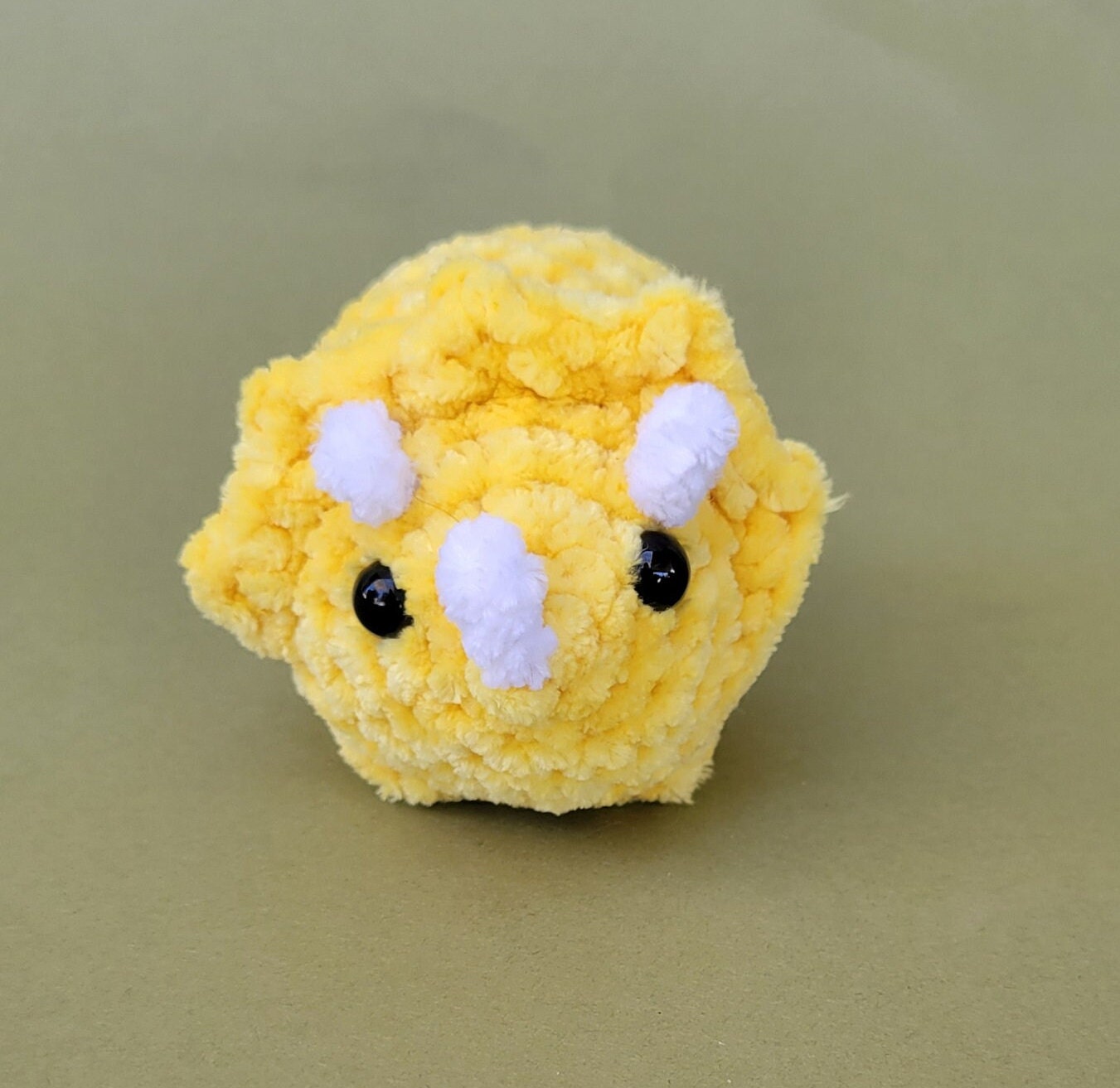 Crochet Triceratops Dinosaur Plushie