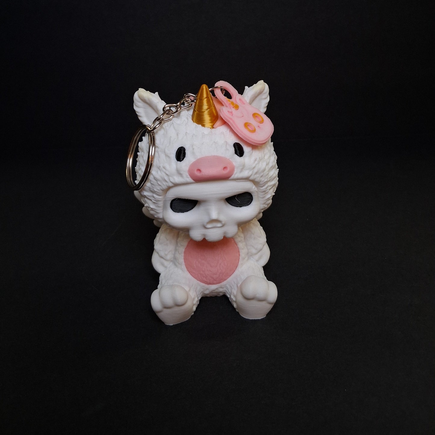 Unicorn Skeleton Keychain
