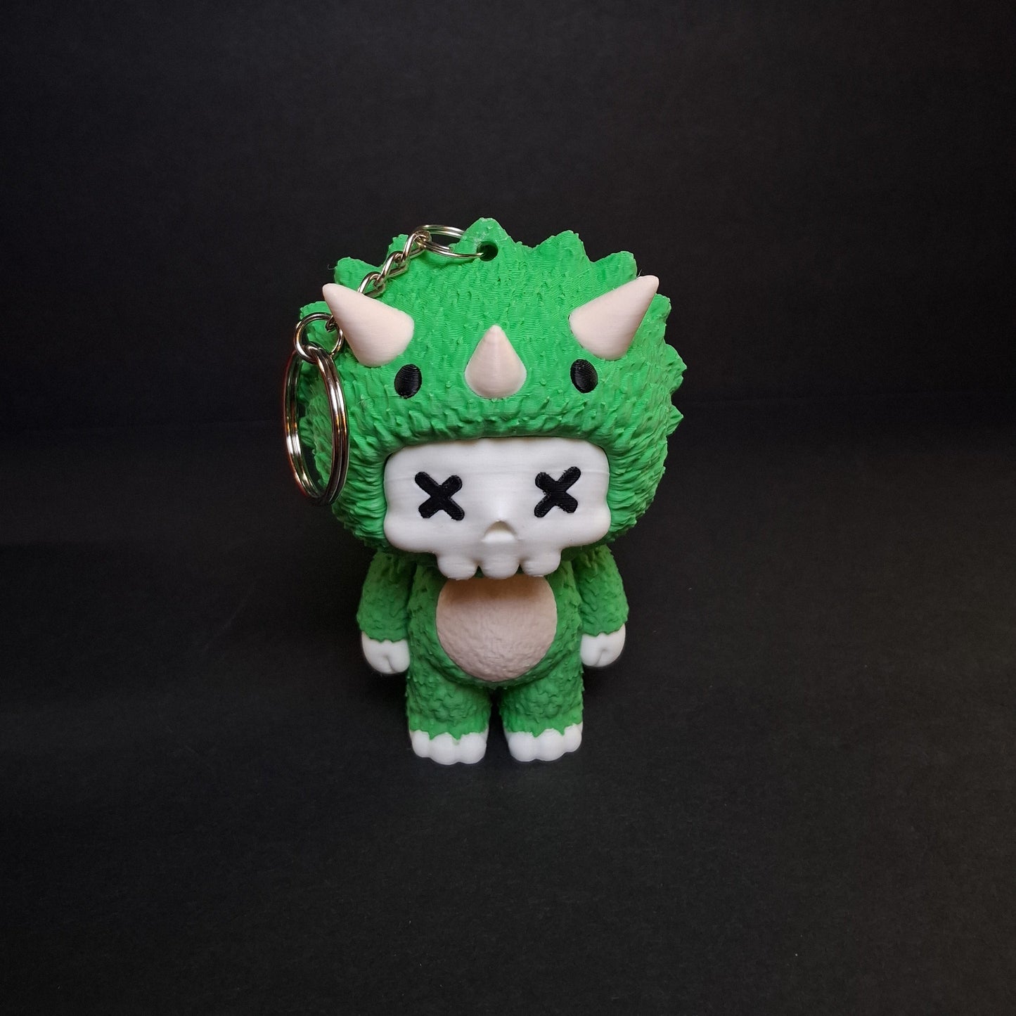 Triceratops Skeleton Keychain