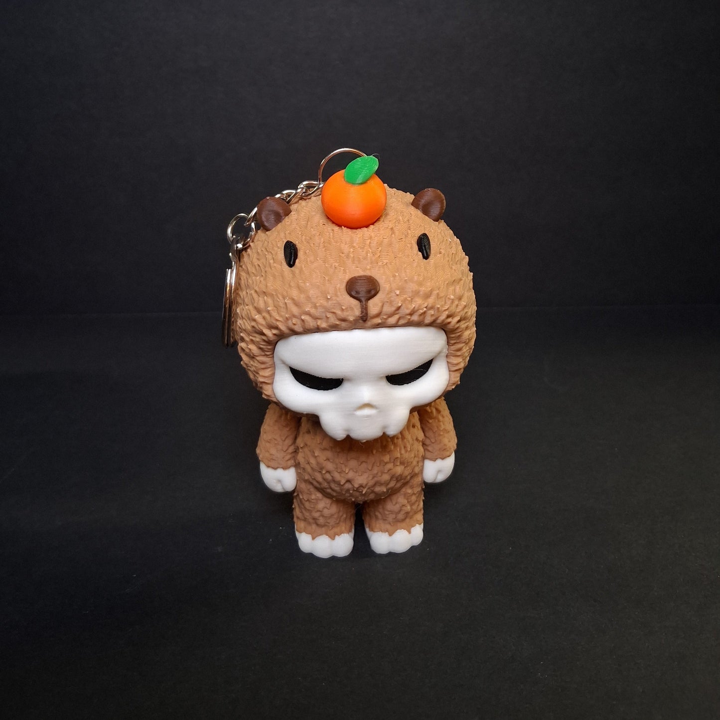 Capybara Skeleton Keychain