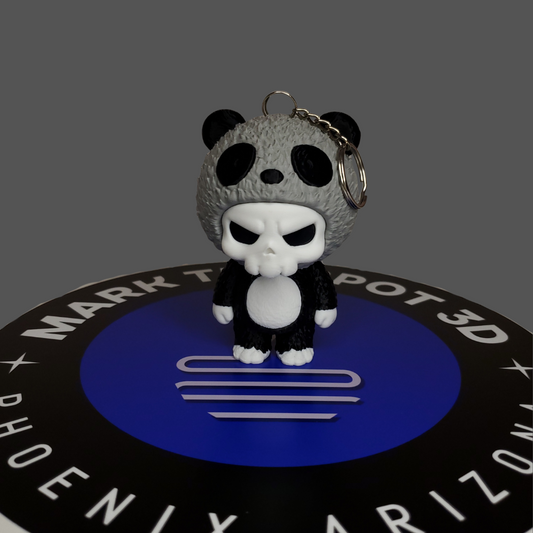 Panda Skeleton Keychain